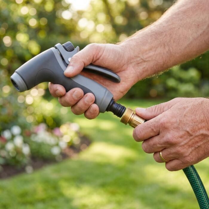 Step 1 — connect Jetterix to your garden hose
